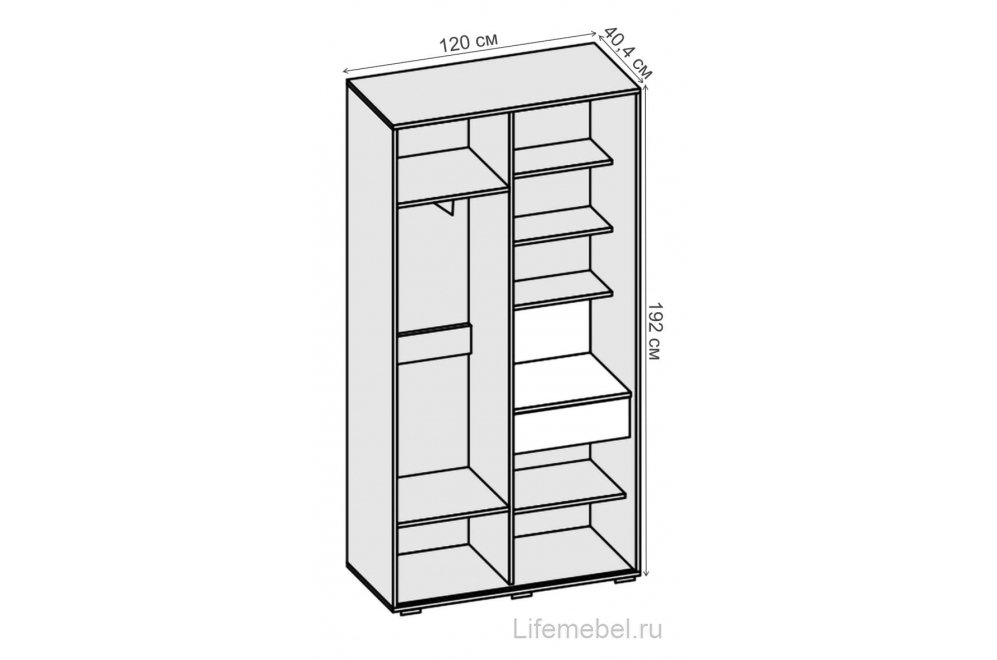 Прихожая в современном стиле Иннэс-4 венге linum/дуб белфорд